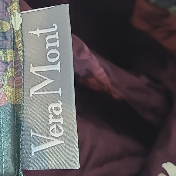 Vera Mont Avant Garde Midi Skirt Pleated Faux Wrap Vintage Punk Silky - Picture 9 of 11